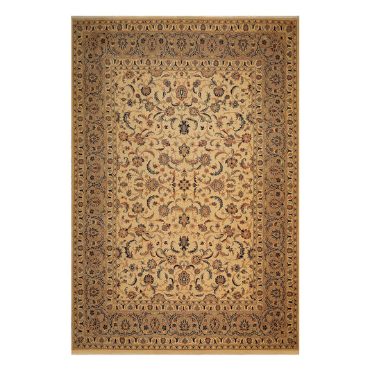 9'11" x 13'5" Hand Knotted Wool 250 KPSI Pak-Persian Area Rug Warm Beige