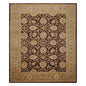 8'9" x 11'6" Hand Knotted 100% Wool Stone Wash Peshawar Oriental Area Rug Brown