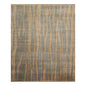 7'9"x9'9" Hand Knotted Wool Stone Wash Peshawar Vegetable Dye Area Rug Gray Blue