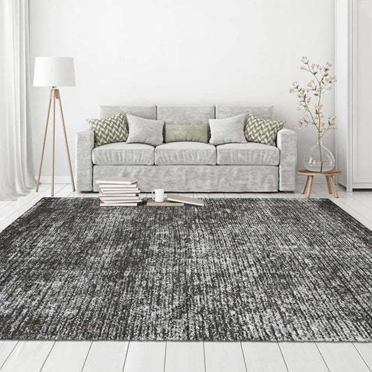 Multi Sizes Hand Woven Polyester Traditional Persian Oriental Area Rug Dark Chocolate, White Color