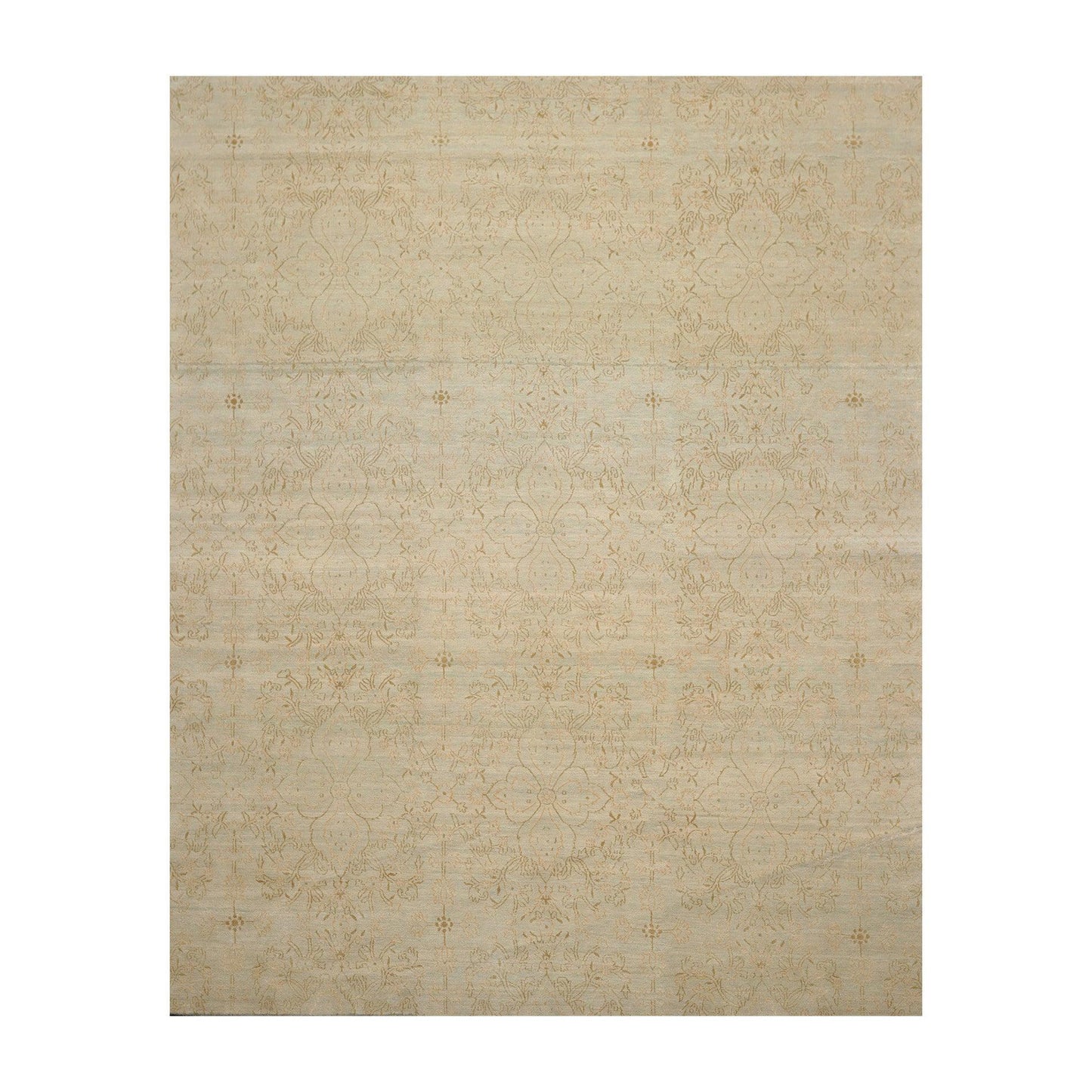 8' x 10'3" Hand Knotted Auth Wool & Silk Tibetan Oriental Area Rug Mint