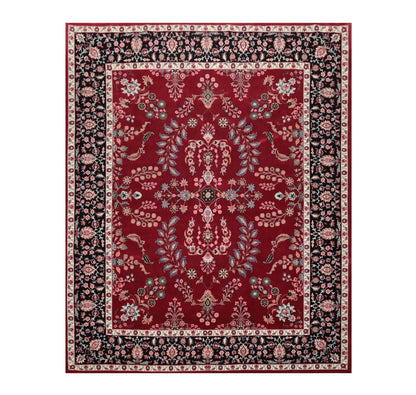 8'3'' x 10'4'' Hand Knotted Wool PakPersian 16/18 Saroukk 300 KPSI Area Rug Wine