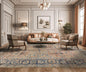 6'10" x 10'8" Antique Hand Knotted Wool Kashaan 300 KPSI Oriental Area Rug Brown