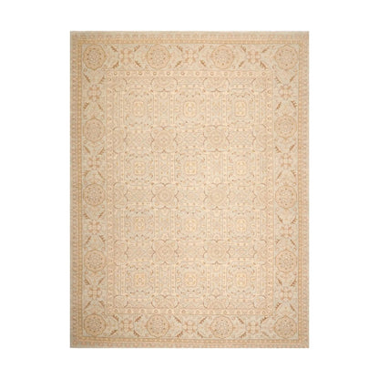 9' x 12' Hand Knotted 100% Wool Chobi Peshawar Oriental Area Rug Gray Beige