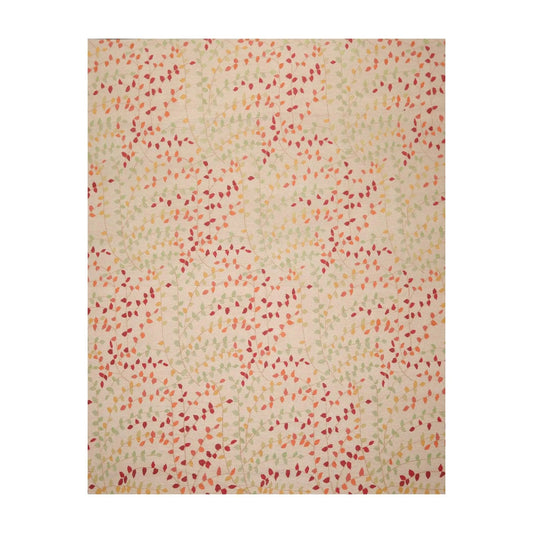7'11'' x 9'11'' Hand Knotted Tibetan Floral Transitional Oriental Area Rug Beige