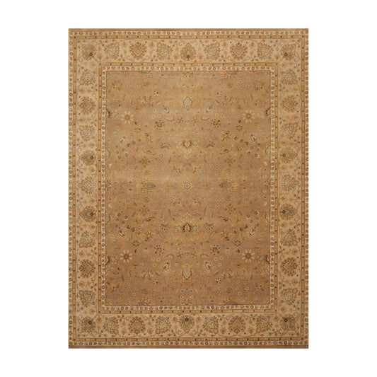 8' x10'3" Hand Knotted 100% Wool Pakpersian 16/18 300 KPSI Oriental Area Rug Tan