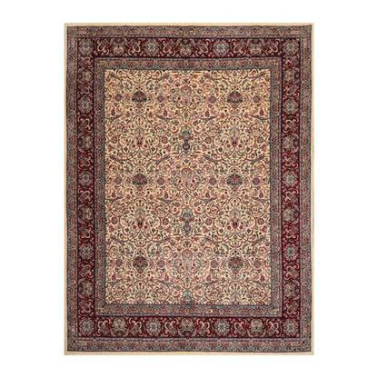 8' x 10'3" Hand Knotted Wool Pakpersian 16/18-300 KPSI Oriental Area Rug Ivory