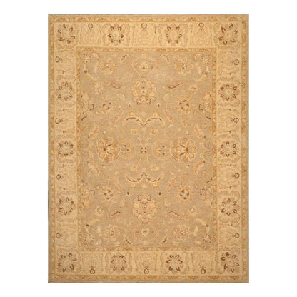9' x 11'1'' Hand Knotted 100% Wool Peshawar Traditional Oriental Area Rug Gray