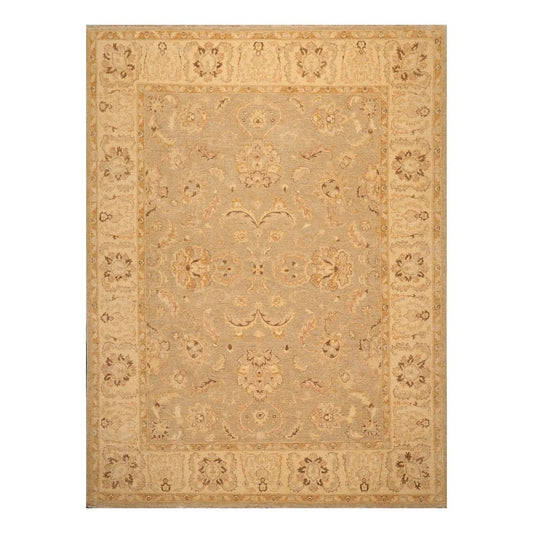 9' x 11'1'' Hand Knotted 100% Wool Peshawar Traditional Oriental Area Rug Gray