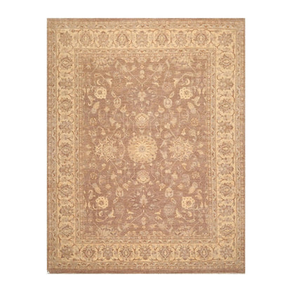 8' x 10'2'' Hand Knotted 100% Wool Peshawar Traditional Oriental Area Rug Brown