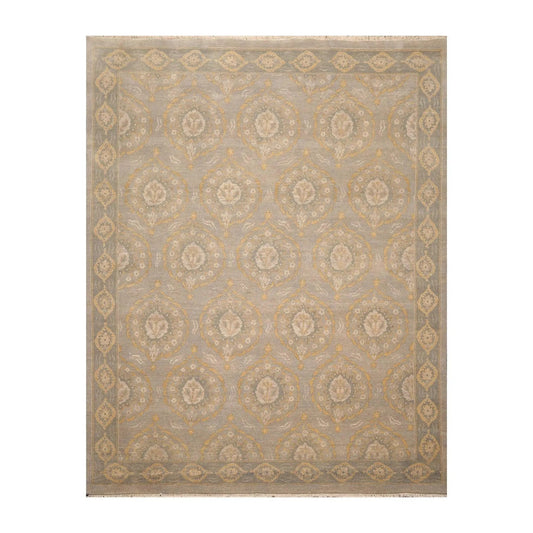 8' x 10' Hand Knotted 100% Wool Peshawar Traditional Oriental Area Rug Gray