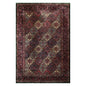 6'5'' x 9'6'' Hand Knotted Wool Multi Panel Traditional Oriental Area Rug Plum