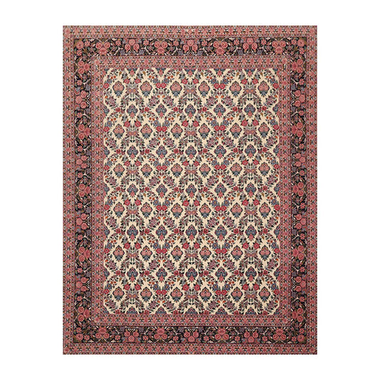 8'2" x 10'7" Hand Knotted Wool PakPersian 16/18 300 KPSI Oriental Area Rug Ivory