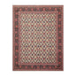 8'2" x 10'7" Hand Knotted Wool PakPersian 16/18 300 KPSI Oriental Area Rug Ivory