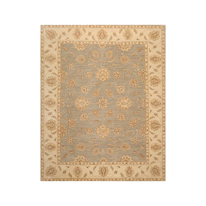 8' x 10' Hand Knotted 100% Wool Peshawar Traditional Oriental Area Rug Gray