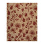 7'10" x 9'9" Hand Knotted Tibetan Wool Botanical Oriental Area Rug Tan