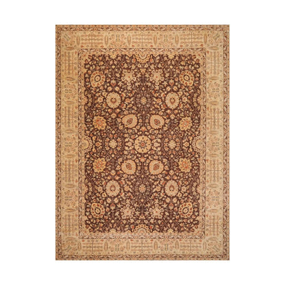 8'10'' x 12'5'' Hand Knotted Wool Peshawar Traditional Oriental Area Rug Brown