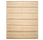 8'x 10' Hand Knotted Tibetan 100% Wool Stripes 150 KPSI Modern Area Rug Tan