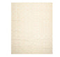 7'11'' x 9'11'' Hand Knotted Tibetan Cotton & Silk Designer Geometric Area Rug Beige