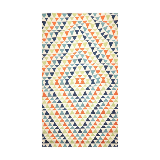 8'6" x 13' Geometric polypropylene Indoor Outdoor Oriental Area Rug Multi Color