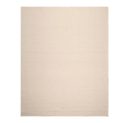 8'x10' Basket weave Oyster Hand Braided Flatweave Wool Area Rug Oatmeal