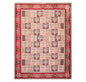 9' x 12' Hand Woven Wool French Aubusson Flatweave Area Rug Rose