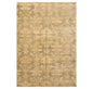 6'1'' x 8'7'' Hand Knotted 100% New Zealand Wool Damask Antique Finish Area Rug