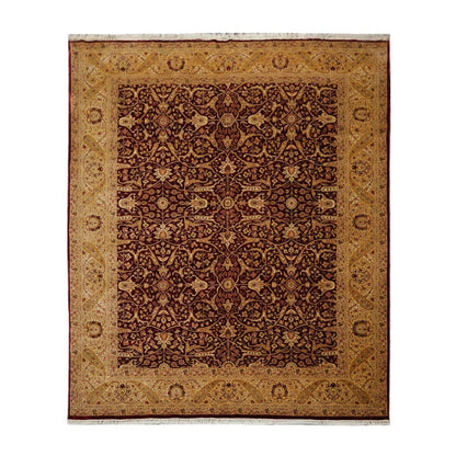 Hand Knotted 100% Wool 16/18 Pak Persian 300 KPSI Area Rug Burgundy 8'3" x 10'1"