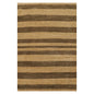 4'1" x 6'1" Hand Knotted 100% Wool Peshawar Striped Modern Area Rug Gold Brown