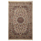 4'7" x 5'7"' Hand Knotted 100% Wool 300 KPSI Pak Persian Area Rug Ivory, Taupe