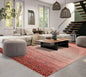8' x 10' Hand Knotted 100% Wool Contemporary Modern Grass Area Rug Red