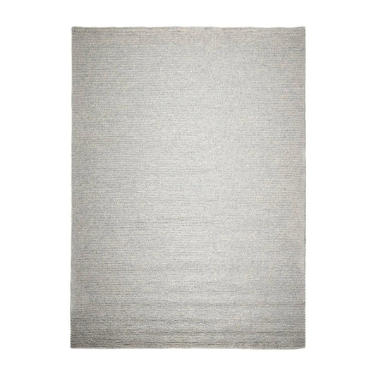 10’ x 14’ Modern Berber Textured Thick Pile Area Rug Ash Gray Hand Woven Wool
