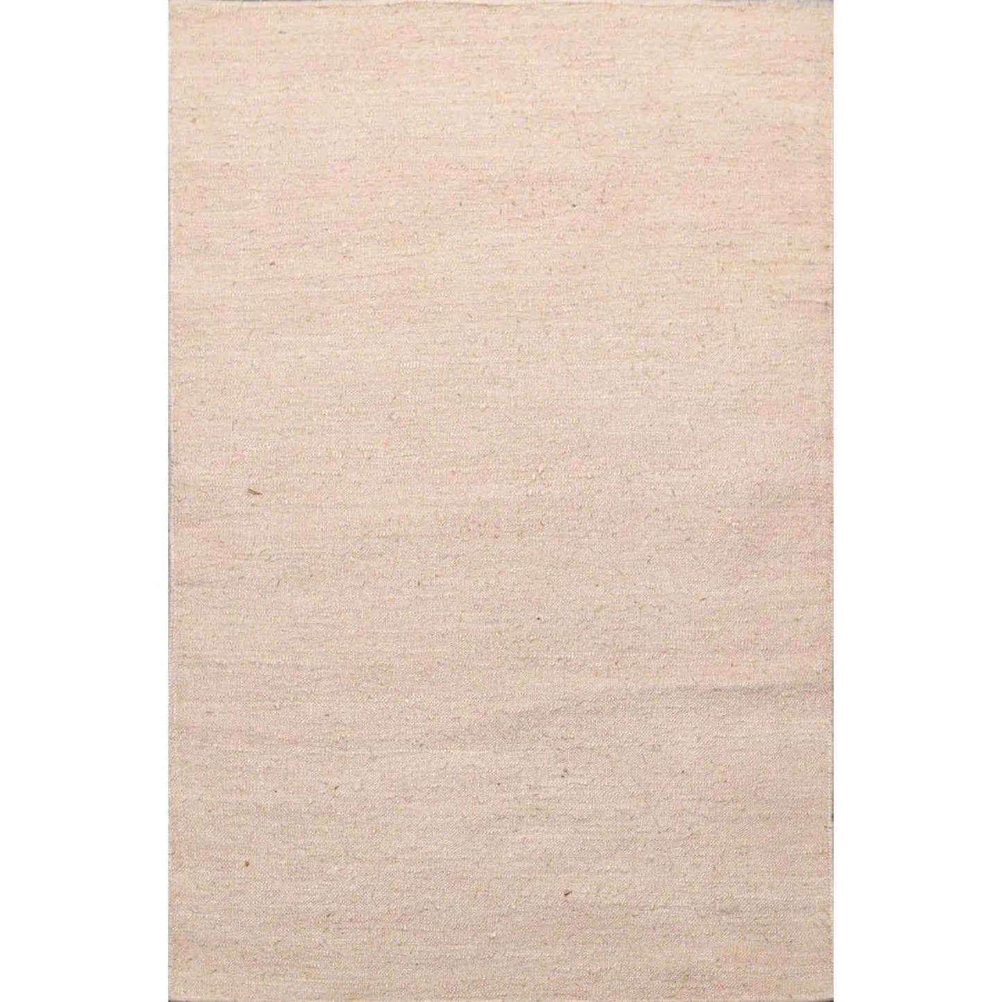 2' x 3' Hand Woven 100% Silk Modern Flatweave Kilim Oriental Area Rug Beige