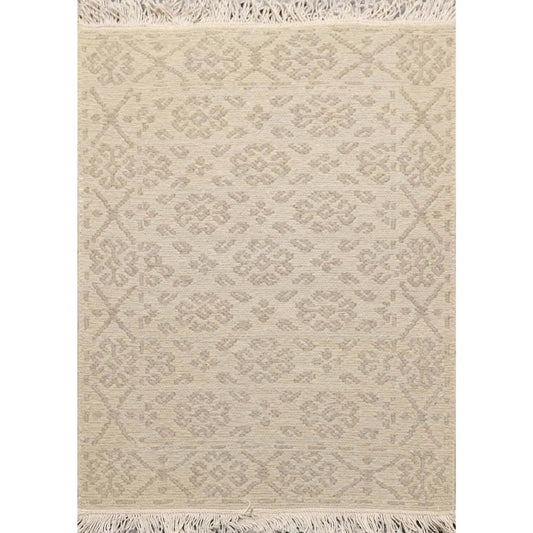 1'10''x2'7'' Hand Knotted 100% Wool Reversible Oriental Area Rug Beige