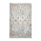5' x 8'  Indoor Outdoor Hand Woven 100% Recycled PET Yarn Modern Kilim Area Rug Beige