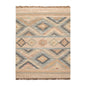 5’4” x 7’3 Hand Woven Natural Fiber Jute Southwestern Flatweave Kilim Area Rug
