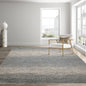 8' x 10' Hand Knotted 100% Wool Modern Oriental Area Rug Ivory, Blue, Aqua