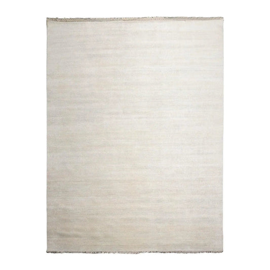 Multi Sizes Beige Hand Knotted Wool and Silk Modern Oriental Area Rug