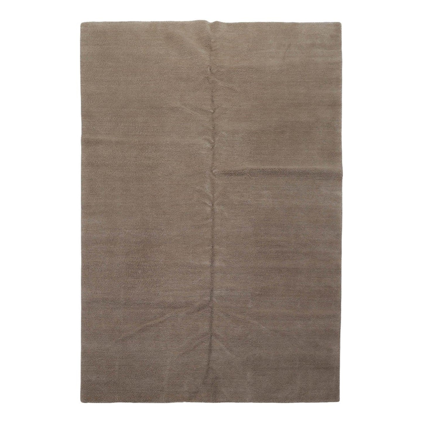 Lapchi 6’ x 8'10" Hand Knotted Modern Pindrop Wool & Silk Tibetan Area Rug Taupe