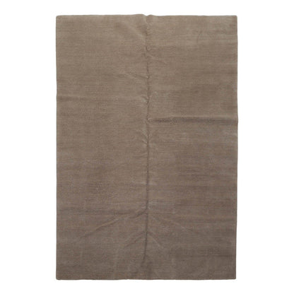 Lapchi 6’ x 8'10" Hand Knotted Modern Pindrop Wool & Silk Tibetan Area Rug Taupe