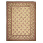 French Aubusson Hand Woven Wool Flatweave Area Rug Ivory 9’ x 12’