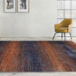 9’ x 12’ Hand Knotted 100% Wool Modern Grass Oriental Area Rug Orange, Navy