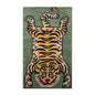 Tiger Handmade 100% Wool Novelty/Animal Oriental Area Rug Celadon 3' x 5'