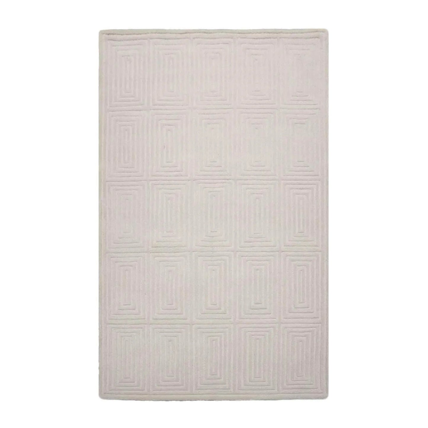 5' x8'Hand Tufted Hand Made 100% Wool Designer Modern & Contemporary  Oriental Area Rug Tone On Tone,Gray Color