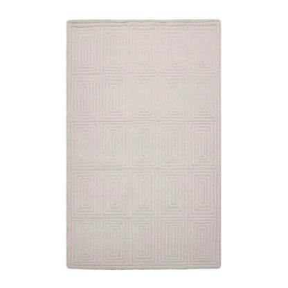 5' x8'Hand Tufted Hand Made 100% Wool Designer Modern & Contemporary  Oriental Area Rug Tone On Tone,Gray Color