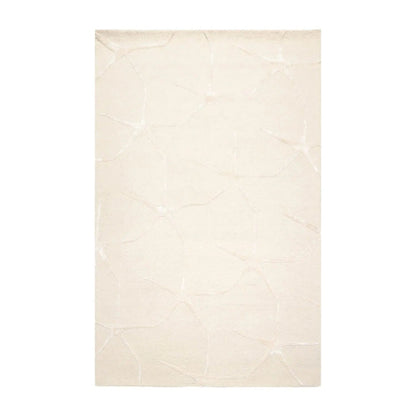 5' x8' Hand Tufted Hand Made Wool and Silk Designer Traditional  Oriental Area Rug Tone On Tone,Ivory Color