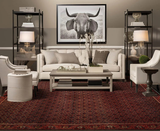 10' x13' 2'' Hand Knotted Persian 100% Wool Antique  Traditional  Oriental Area Rug Black,Orange Color