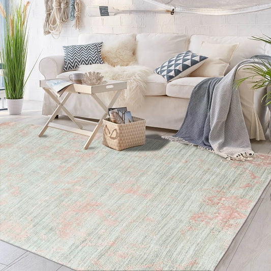 Multi Size Gray, Blush Hand Knotted Turkish Oushak Wool/Bamboo Silk Transitional Oriental Area Rug
