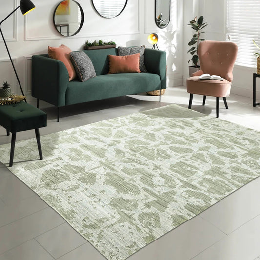 Multi Size Tone on Tone Gray Hand Knotted Turkish Oushak Wool/Bamboo Silk Transitional Oriental Area Rug