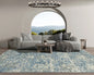 Multi Size Beige, Blue Hand Knotted 100% Wool Turkish Oushak Transitional Oriental Area Rug